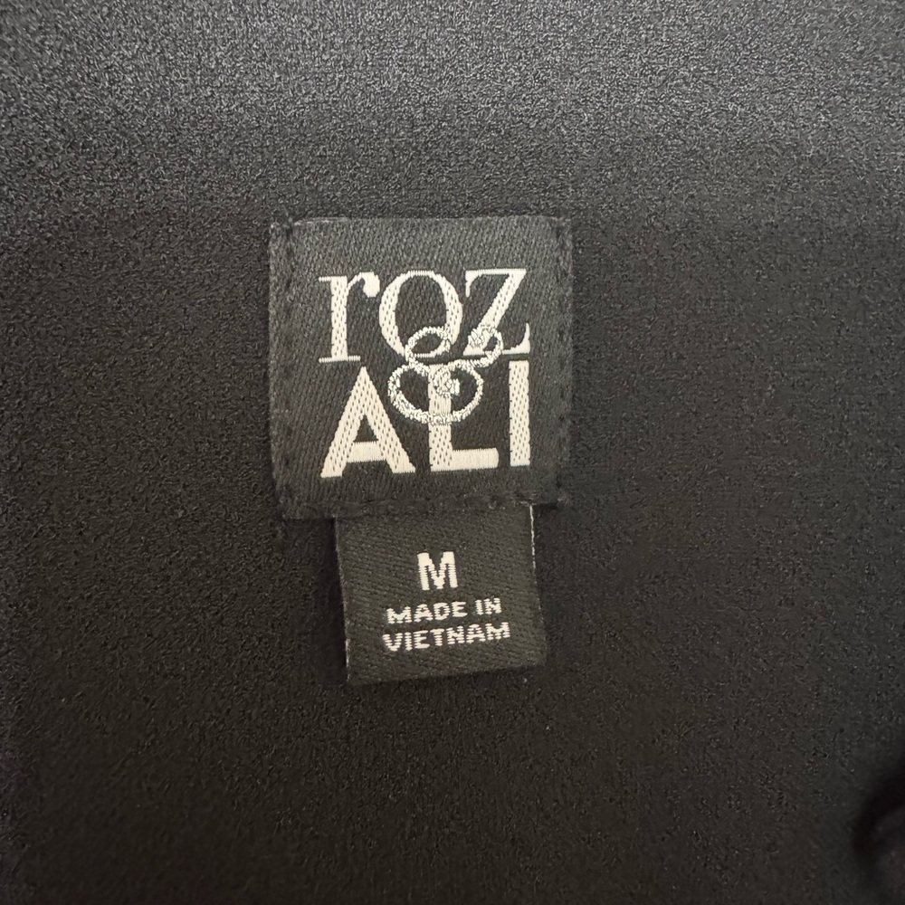 Roz & Ali Black Suit Jacket Open Size M - Picture 5 of 9